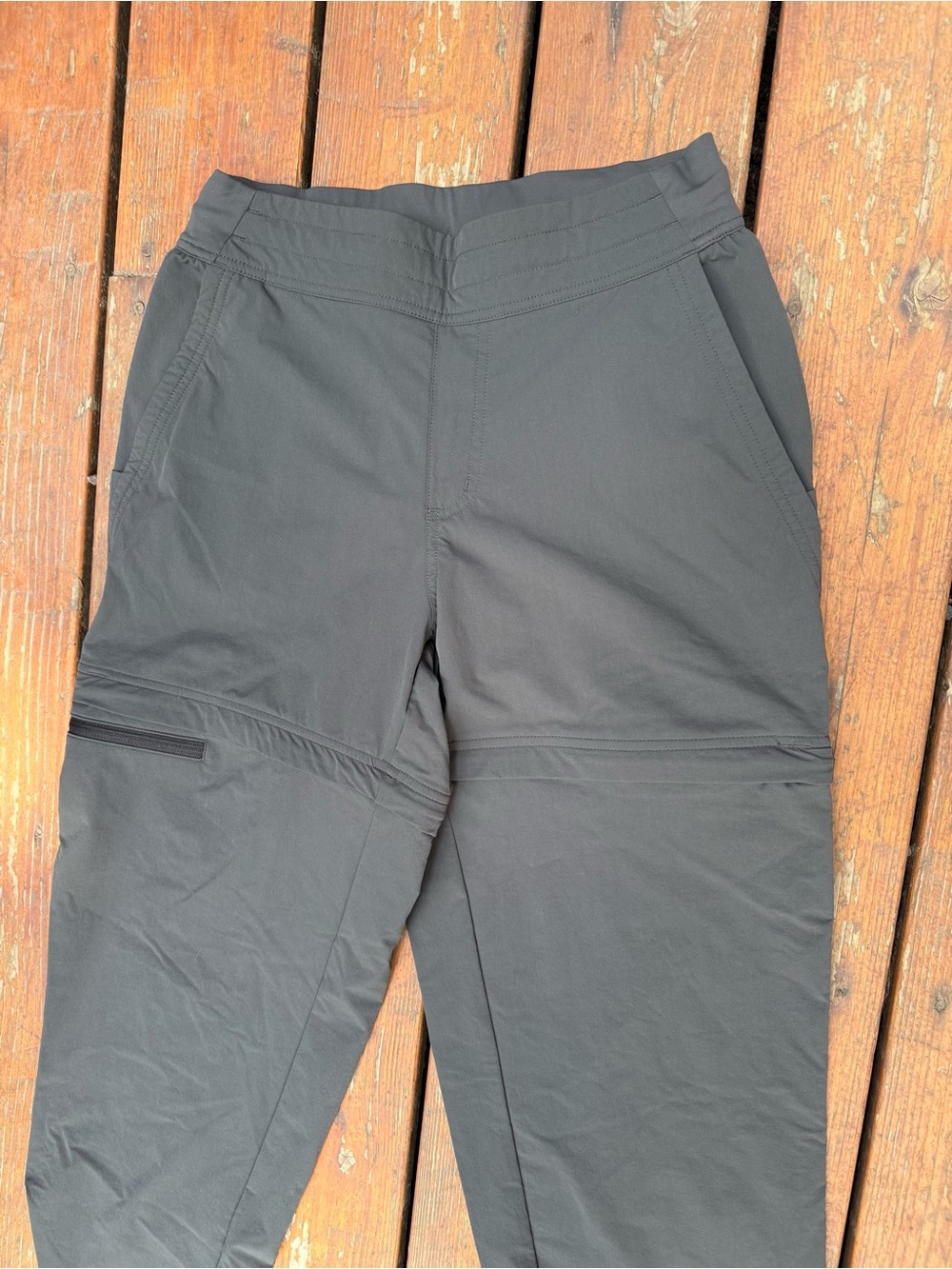 REI Grey Convertible hiking Pants - Picture 3 of 4